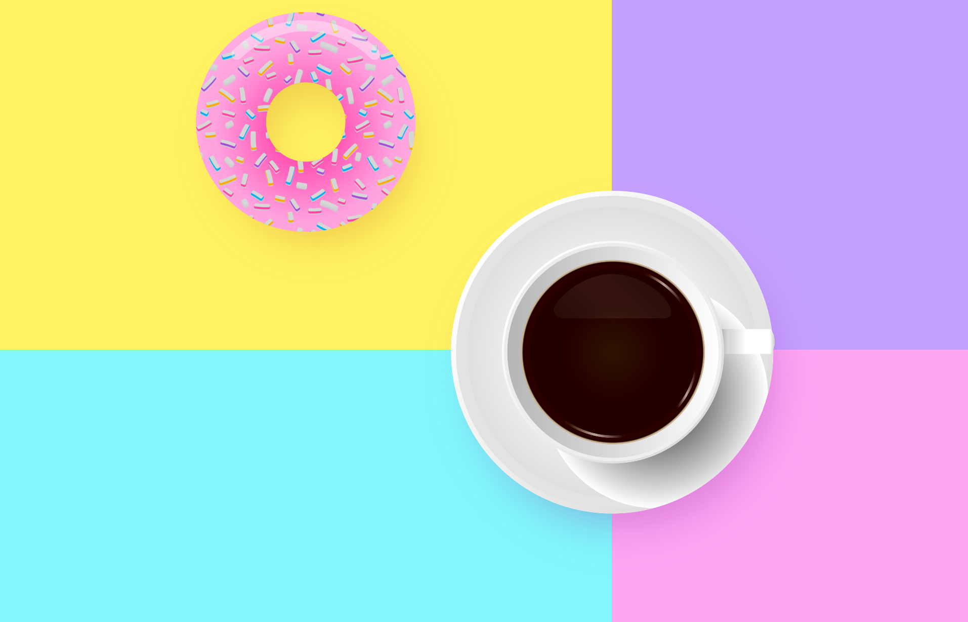 sfondo con caffe - Donut Studio - Agenzia Marketing Rovigo